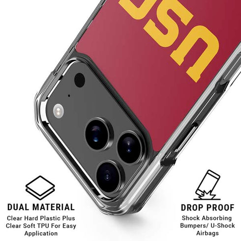 University of Southern California USC iPhone 18 Pro Clear Case