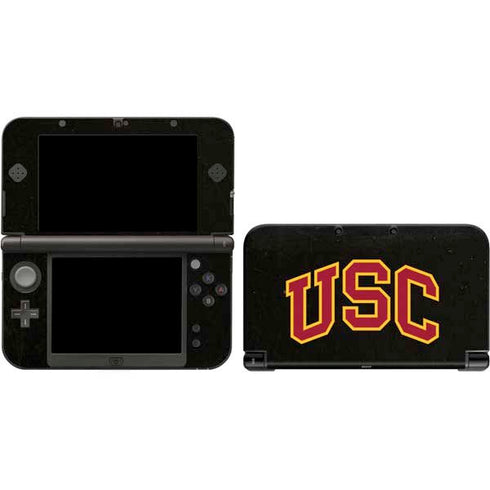 University of Southern California USC Logo Black Distressed Nintendo Skins