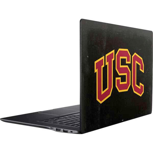 University of Southern California USC Logo Black Distressed Ativ Book 9 (15.6in 2014) Skin