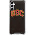 University of Southern California USC Logo Black Distressed Gabb Phone 4 Clear Case