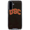 University of Southern California USC Logo Black Distressed Galaxy A36 5G Clear Case