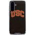 University of Southern California USC Logo Black Distressed Galaxy A36 5G Clear Case