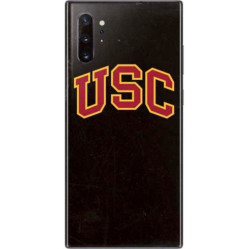 University of Southern California USC Logo Black Distressed Galaxy Note 10 Plus Skin