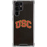 University of Southern California USC Logo Black Distressed Galaxy S23 Ultra Clear Case