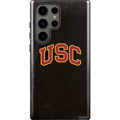 University of Southern California USC Logo Black Distressed Galaxy S23 Ultra Pro Case