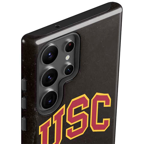 University of Southern California USC Logo Black Distressed Galaxy S23 Ultra Pro Case