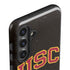 University of Southern California USC Logo Black Distressed Galaxy S25 Plus Impact Case
