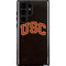 University of Southern California USC Logo Black Distressed Galaxy Cases