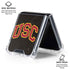 University of Southern California USC Logo Black Distressed Galaxy Z Flip6 Clear Case