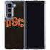 University of Southern California USC Logo Black Distressed Galaxy Z Fold5 5G Clear Case