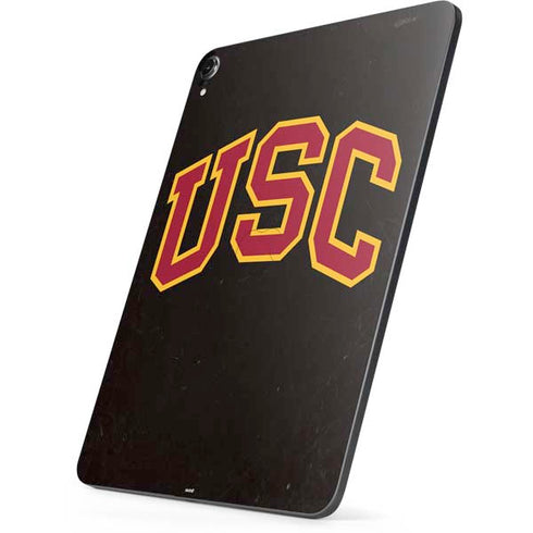 University of Southern California USC Logo Black Distressed Apple iPad Pro Skin