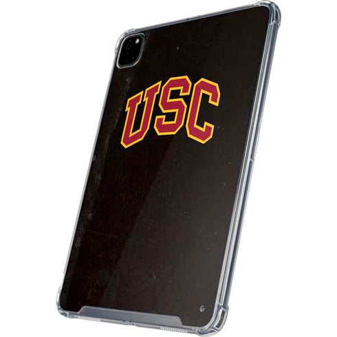 University of Southern California USC Logo Black Distressed iPad Cases