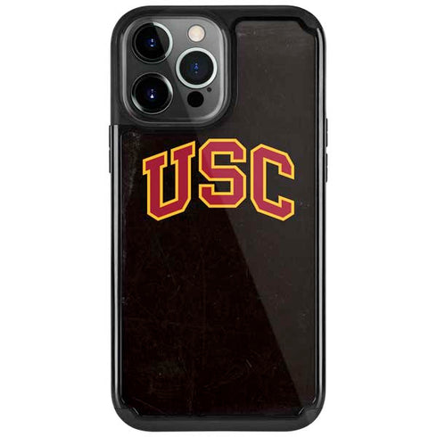 University of Southern California USC Logo Black Distressed iPhone Cases