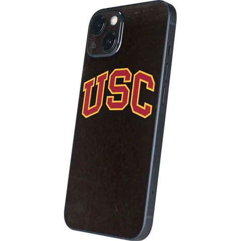 University of Southern California USC Logo Black Distressed iPhone Skins
