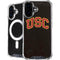 University of Southern California USC Logo Black Distressed iPhone 16 MagSafe Case