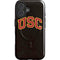 University of Southern California USC Logo Black Distressed iPhone 16 Plus Magsafe Impact Case