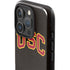 University of Southern California USC Logo Black Distressed iPhone 16 Pro Impact Case