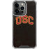 University of Southern California USC Logo Black Distressed iPhone 16 Pro Max Clear Case