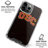 University of Southern California USC Logo Black Distressed iPhone 16 Pro Max Clear Case