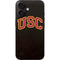 University of Southern California USC Logo Black Distressed iPhone 16 Skin