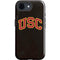University of Southern California USC Logo Black Distressed iPhone 16e Impact Case