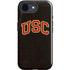 University of Southern California USC Logo Black Distressed iPhone 16e Impact Case