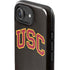 University of Southern California USC Logo Black Distressed iPhone 16e Impact Case