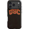 University of Southern California USC Logo Black Distressed iPhone 18 Pro Impact Case
