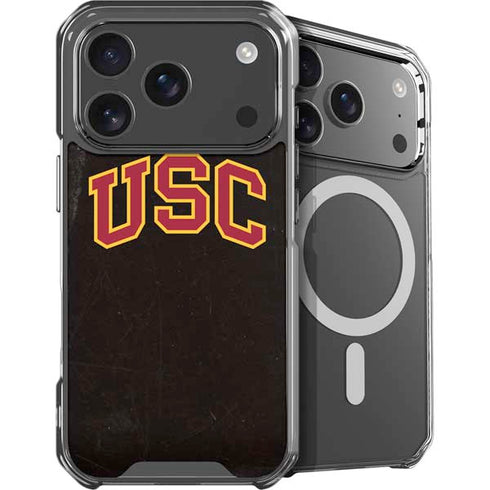 University of Southern California USC Logo Black Distressed iPhone 18 Pro Max MagSafe Case