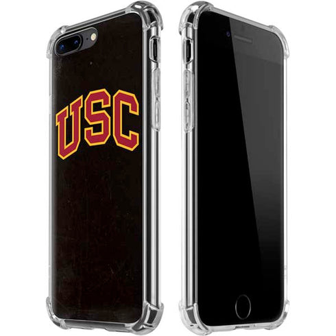 University of Southern California USC Logo Black Distressed iPhone Cases