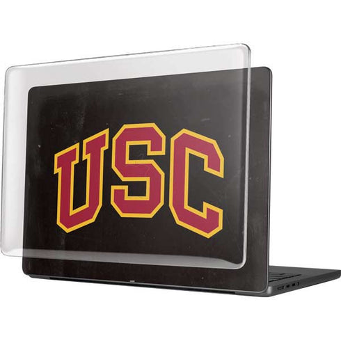 University of Southern California USC Logo Black Distressed MacBook Pro 14in (2021-24) Case plus Skin