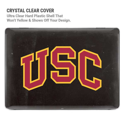 University of Southern California USC Logo Black Distressed MacBook Pro 14in (2021-24) Case plus Skin