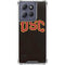 University of Southern California USC Logo Black Distressed Moto G 5G (2025) Clear Case