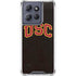 University of Southern California USC Logo Black Distressed Moto G 5G (2025) Clear Case