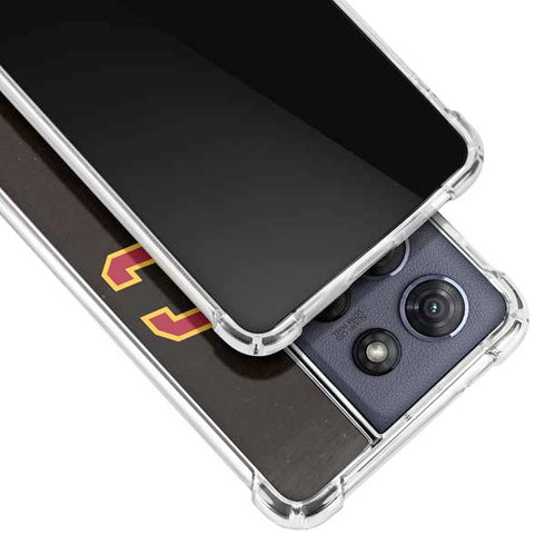 University of Southern California USC Logo Black Distressed Moto G Power 5G (2025) Clear Case