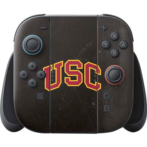 University of Southern California USC Logo Black Distressed Nintendo Switch 2 (2025) Joy-Con Controller Skin