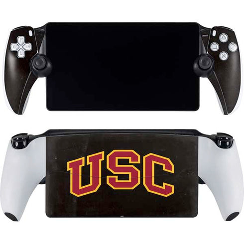 University of Southern California USC Logo Black Distressed PlayStation PS5 Skins