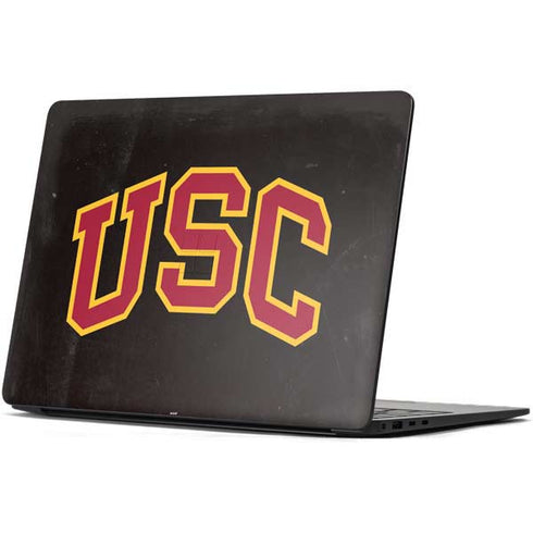 University of Southern California USC Logo Black Distressed Surface Laptop 7 13.8in Skin
