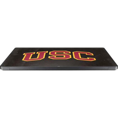 University of Southern California USC Logo Black Distressed Surface Laptop 7 13.8in Skin