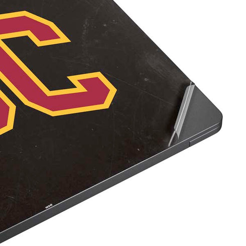 University of Southern California USC Logo Black Distressed Surface Laptop 7 13.8in Skin