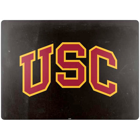 University of Southern California USC Logo Black Distressed Surface Laptop 7 15in Skin