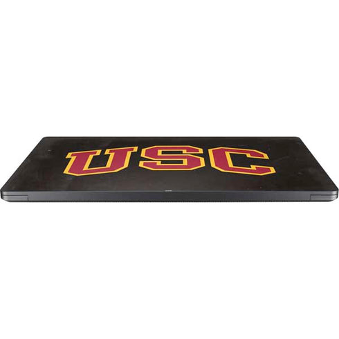 University of Southern California USC Logo Black Distressed Surface Laptop 7 15in Skin