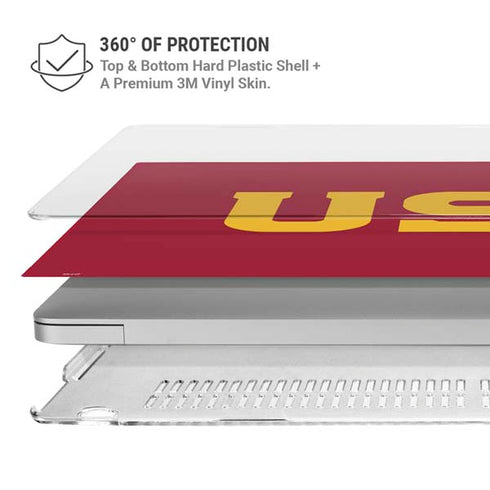 University of Southern California USC MacBook Pro 15in (2016-19) Case plus Skin