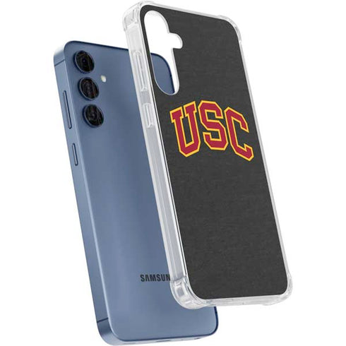 University of Southern California USC Official Logo Galaxy A55 5G Clear Case
