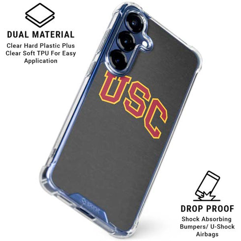 University of Southern California USC Official Logo Galaxy S25 Clear Case