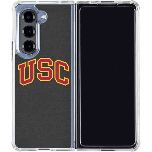 University of Southern California USC Official Logo Galaxy Z Fold5 5G Clear Case