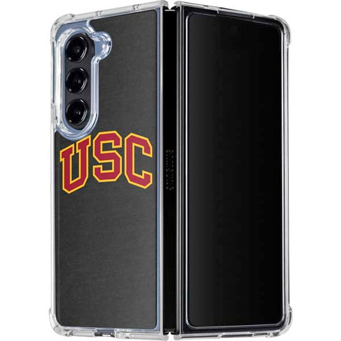 University of Southern California USC Official Logo Galaxy Z Fold5 5G Clear Case