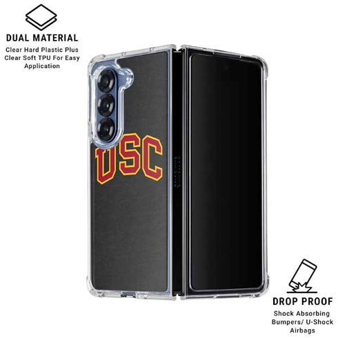 University of Southern California USC Official Logo Galaxy Z Fold6 Clear Case