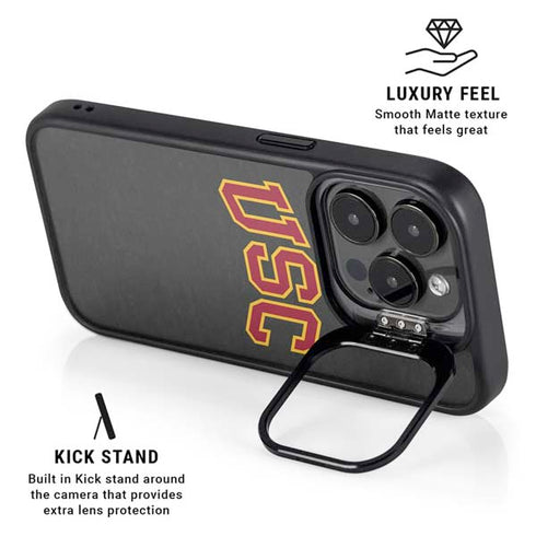 University of Southern California USC Official Logo iPhone 14 Pro Kickstand Case