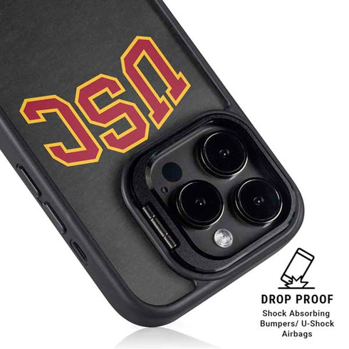 University of Southern California USC Official Logo iPhone 14 Pro Max Kickstand Case